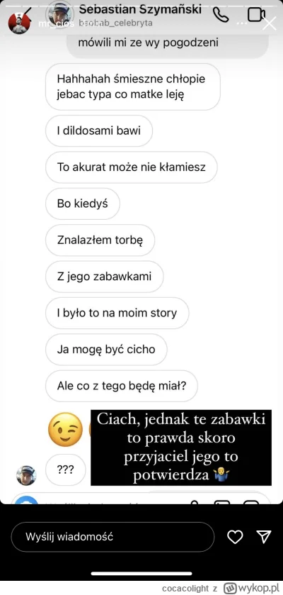 cocacolight - #danielmagical chorągiewka xD
Dopiero u siebie na story jechał po ciosi...