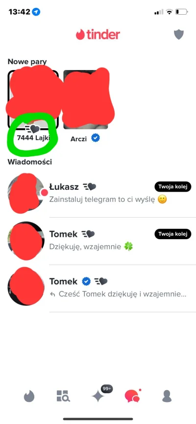 pgr7 - Aż poprosiłem koleżankę, żeby zrobiła mi zrzut... Tak wygląda tinder naprawdę ...