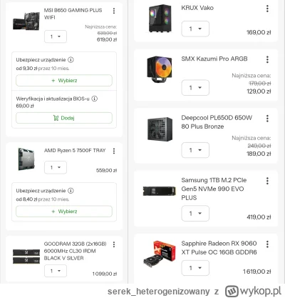 serek_heterogenizowany - Składam kąkuter dla brata, taki zestaw udało mi się złożyć z...