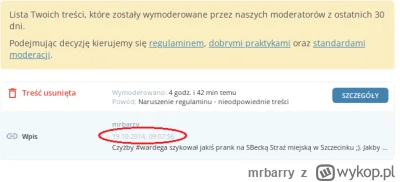 mrbarry - Jprdl co tu się odwaliło xD? Moderacja usunęła mi wpis sprzed 11 lat związa...
