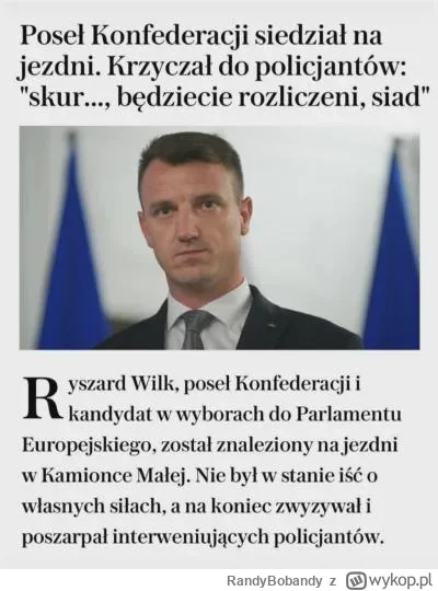 RandyBobandy - Kolejny po Memcenie poseł Konfederacji ma poważny problemy z alkoholem...