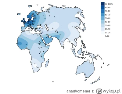 anadyomenel - @SleepingGod:
Według wiki, w Europie większość ludzi jest genetycznie p...