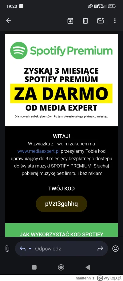 haakenn - Hej, może komuś się przyda. Kto pierwszy ten lepszy! Szczęśliwiec niech da ...