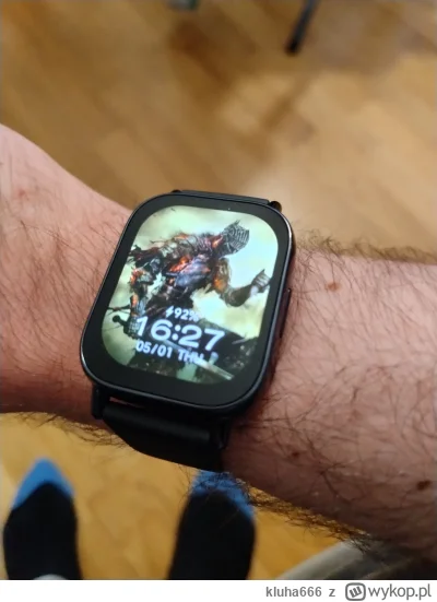 kluha666 - Niedawno kupiłem taniego smartwatcha Xiaomi i taką tapetę sobie ustawiłem....