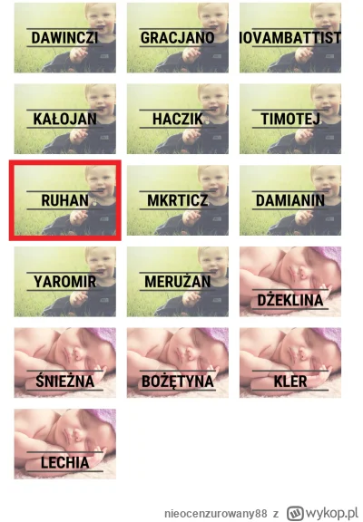 nieocenzurowany88 - Czujecie, że ktoś w Polsce dał dziecku imię "Ruhan"?

#dzieci