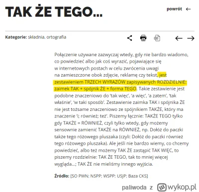 paliwoda - >Także tego… 😁

@endizz: Tak że tego, nieuku.