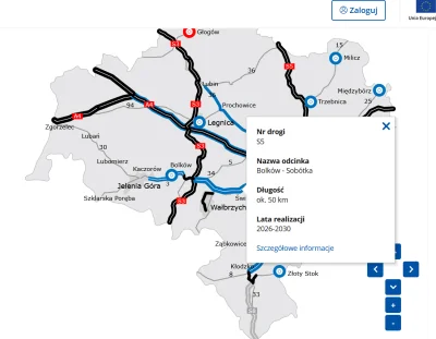 Wozyack - >w nowym sladzie A4 razem z odcinkiem S8 do klodzka na wysokosci Olbrachtow...