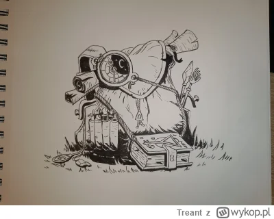 Treant - Tu się prostuje? Trochę się wstydzę.  #inktober #inktober2024 #rysujzwykopem