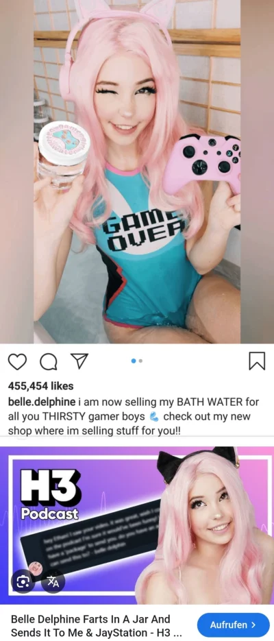 IluzjaWIBORu - @Gawith_Apricot: no to właśnie ta cała belle delphine, która bez makij...