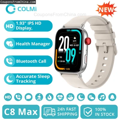 n____S - ❗ COLMI C8 Max Voice Calling Smart Watch
〽️ Cena: 16.03 USD
➡️ Sklep: Aliexp...