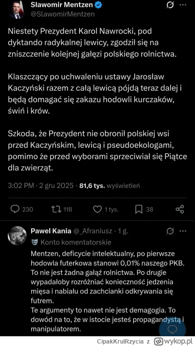 CipakKrulRzycia - #futerkowe #bekazkonfederacji #polityka
ciekawe czy Ewka goli bobra...