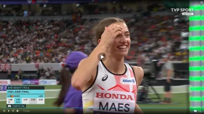 dondon - Maes, ta młoda Belgijka w skoku wzwyż przypomina mi z twarzy Świątek.
#lekko...