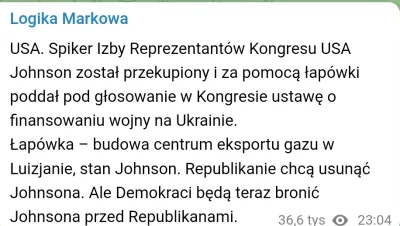 Nieszkodnik - >Co przekonało republikańskiego spikera Izby Reprezentantów do poddania...