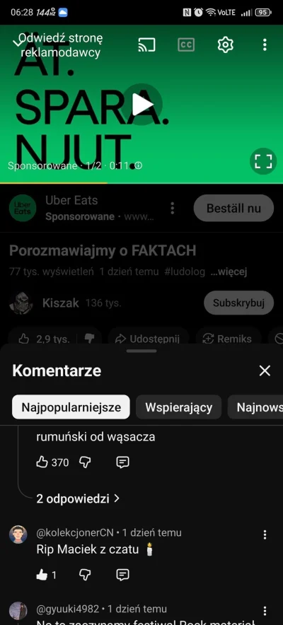 juneof44 - Komentarz Kolekcjonera napisany "1 dzień temu", a pod filmem go nie było, ...