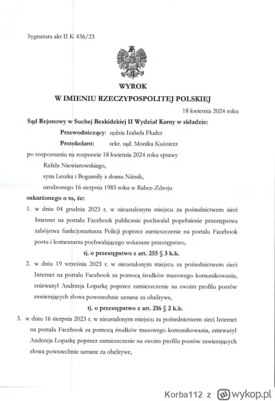 Korba112 - https://sucha-beskidzka.policja.gov.pl/ksu/aktualnosci/46607,Zapadl-wyrok-...