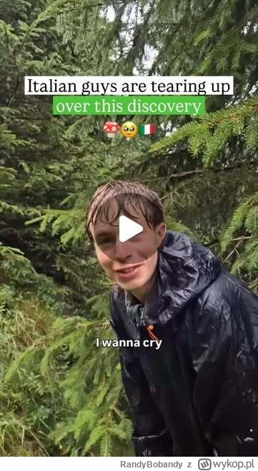RandyBobandy - Cieszyliście się tak kiedyś na widok grziba?
#grzyby #grzybobranie #gr...