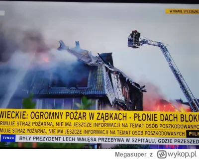 Megasuper - Co tam się stanęło że dwa budynki się palą #warszawa