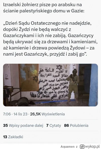 A.....n - No powiem wam, że napis na ścianie jak i jego przesłanie nie jest dla mnie ...