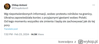 konradpra - #ukraina #heheszki #protest #rolnictwo