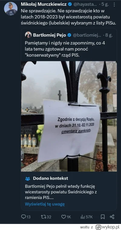 wolfu - jaki to level hipokryzji? xD
#bekazpisu #polityka #bekazpodludzi #polska