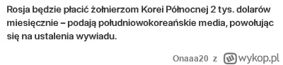 Onaaa20 - Ciekawe czy żołnierze Koreańscy dostaną tą kase czy wszystko dla Kima będzi...