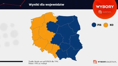 power-weak - #wybory #ankieta #pytanie #polska #mapa #pis #ko #po #wojewodztwa #wojew...