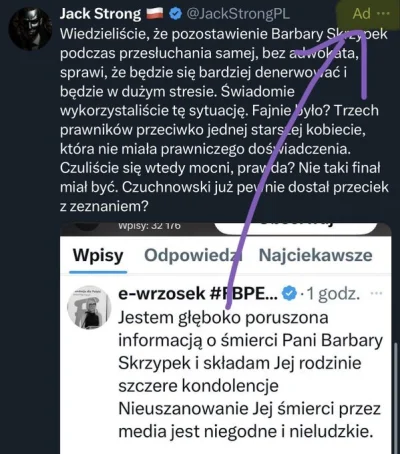 mleko3-2procent - Pis wykupił reklamę na X żeby grzać narracje o śmierci Skrzypczak
T...