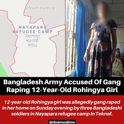 K.....e - 12 letnia dziewczynka z Ludu Rohingya uciekla z Myanmar do Bangladeszu prze...