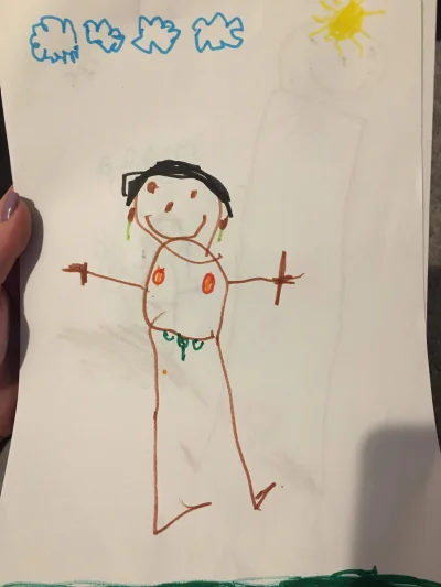 drfloo - Tak mój syn narysował mnie w przedszkolu i swoją pracę oddał Pani...