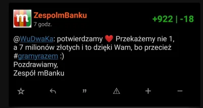 azetka - Oto bardzo rzadki, plusowany komentarz mBanku. Zaplusuj go w ciągu 10 sekund...