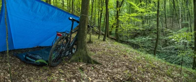 Fafrocel - #rower #bikepacking #fotyfafrocla
Biwak po całym dniu pedałowania...
Lub...