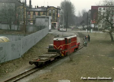 KapralWiaderny - Styczeń 1999. Rozbieranie torów przez pracowników GKW. Torowisko po ...