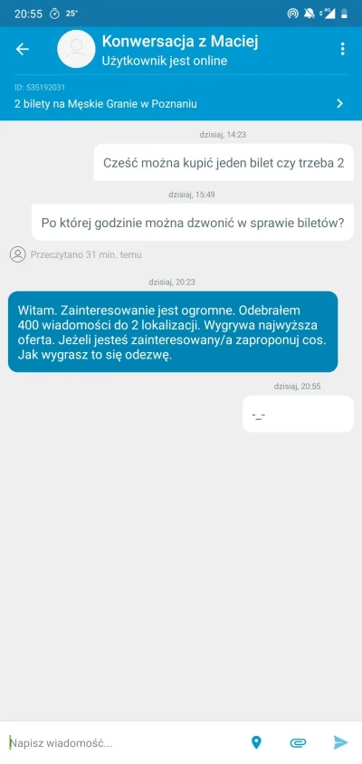 Sabatu - #meskiegranie #olx 
Chciałem kupić dzisiaj bilety na Poznań 
Wyprzedane w mo...