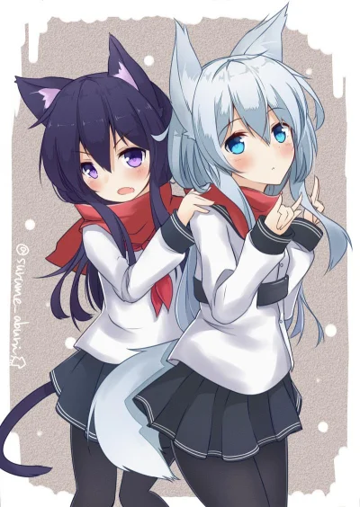 z.....s - #randomanimeshit #kantaicollection #hibiki #akatsuki #kemonomimi #kitsunemi...