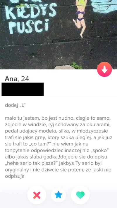 Kapitalis - Ale jestem alternatywna uuu
#tinder