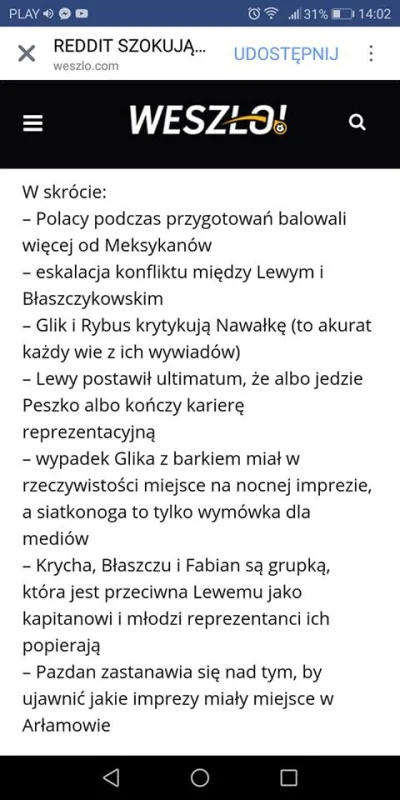 lapovsky - #mecz #reprezentacja #weszlofm 

Ciekawe czy to całkiem bait czy jest w ...