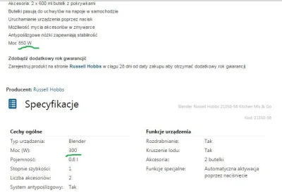 vectus - To jaka w końcu moc? http://www.agito.pl/blender-russell-hobbs-kitchen-mix-g...
