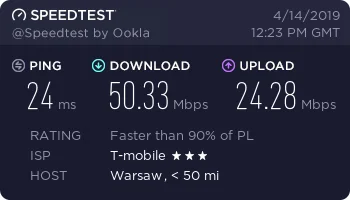 genocidegeneral - @jedynywolnylogin: Router, konkretnie Huawei B525s-23a. Prędkości j...