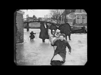KatpissNeverclean - Holandia zimą 1917 r. Film zrekonstruowany przez EYE Film Institu...
