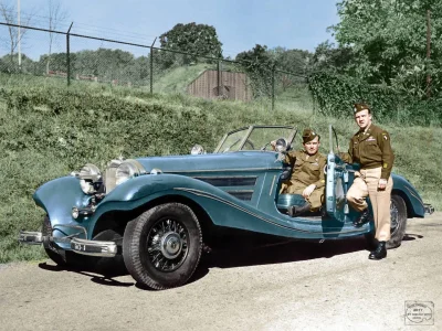 Budo - Mercedes 540K należący do Hermana Göringa znaleziony przez alianckich żołnierz...