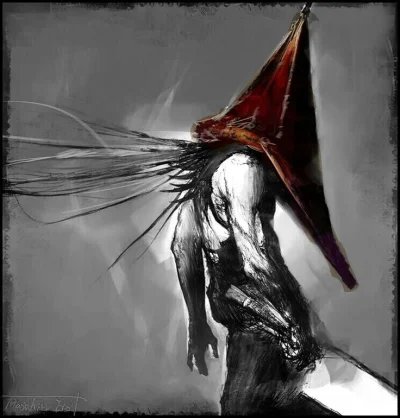 M.....9 - Twórca-> Masahiro Ito
Projektant potworów w serii Silent Hill
#rysunek #o...