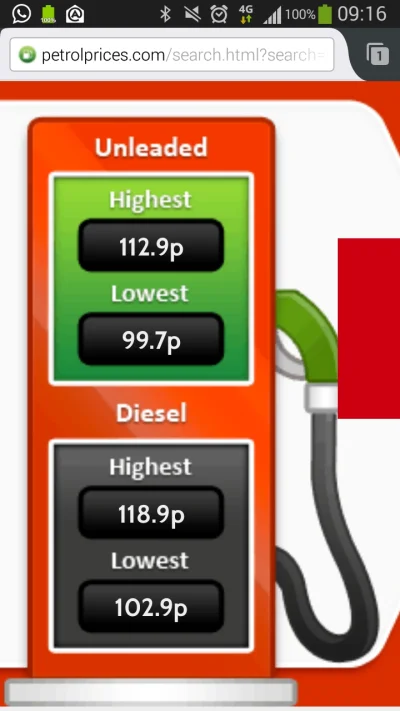 Grothar - @jaroty: 
 ON po 4,15; w porywach 4,09

Historyczny moment :) paliwo w PL t...