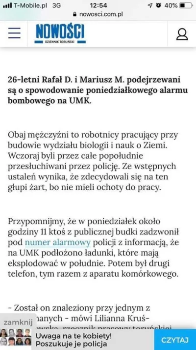 reprobi - Wczoraj bomba na UMK i cały uniwersytet ewakuowany, dzisiaj bomba pod kaufl...