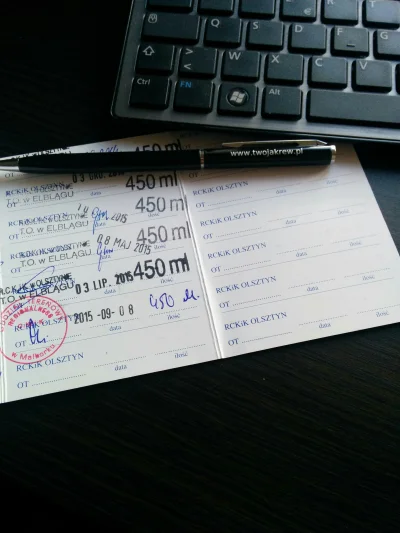 seta1991 - To kolejny raz dziś krew oddana :)
2,7L już za mną :)
Tym razem, zmiana rc...