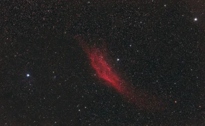 paliakk - Mgławica Kalifornia, NGC 1499. Szeroka wodorowa mgławica emisyjna, rozciąga...
