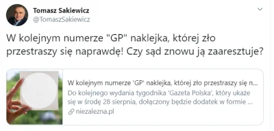 DonBlazej - Zło. Przestaszy się. Naklejki z gazety.
To nie podpada tak swoją drogą p...