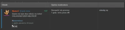 Mysterii - LEL, KTO TU PRACUJE W MODERACJI?! chyba mają nierówno pod sufitem... 



#...