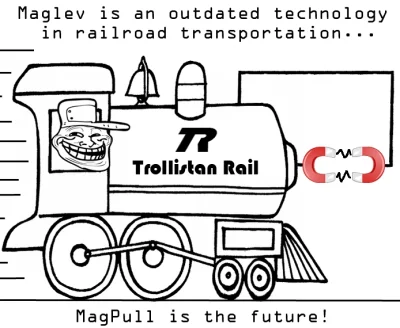 Wicia - Jest oczywiście rozwiązanie dla kolei magnetycznej, ale pod inną postacią.Pro...