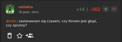 noitakto - Teraz zastanawiam się, czy zaminusowali mnie wszyscy, ktorzy zagłosują na ...