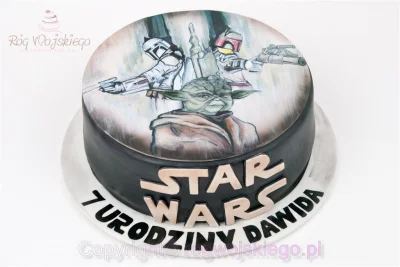 k.....l - Ręcznie malowany tort Star Wars dla chłopca #starwars